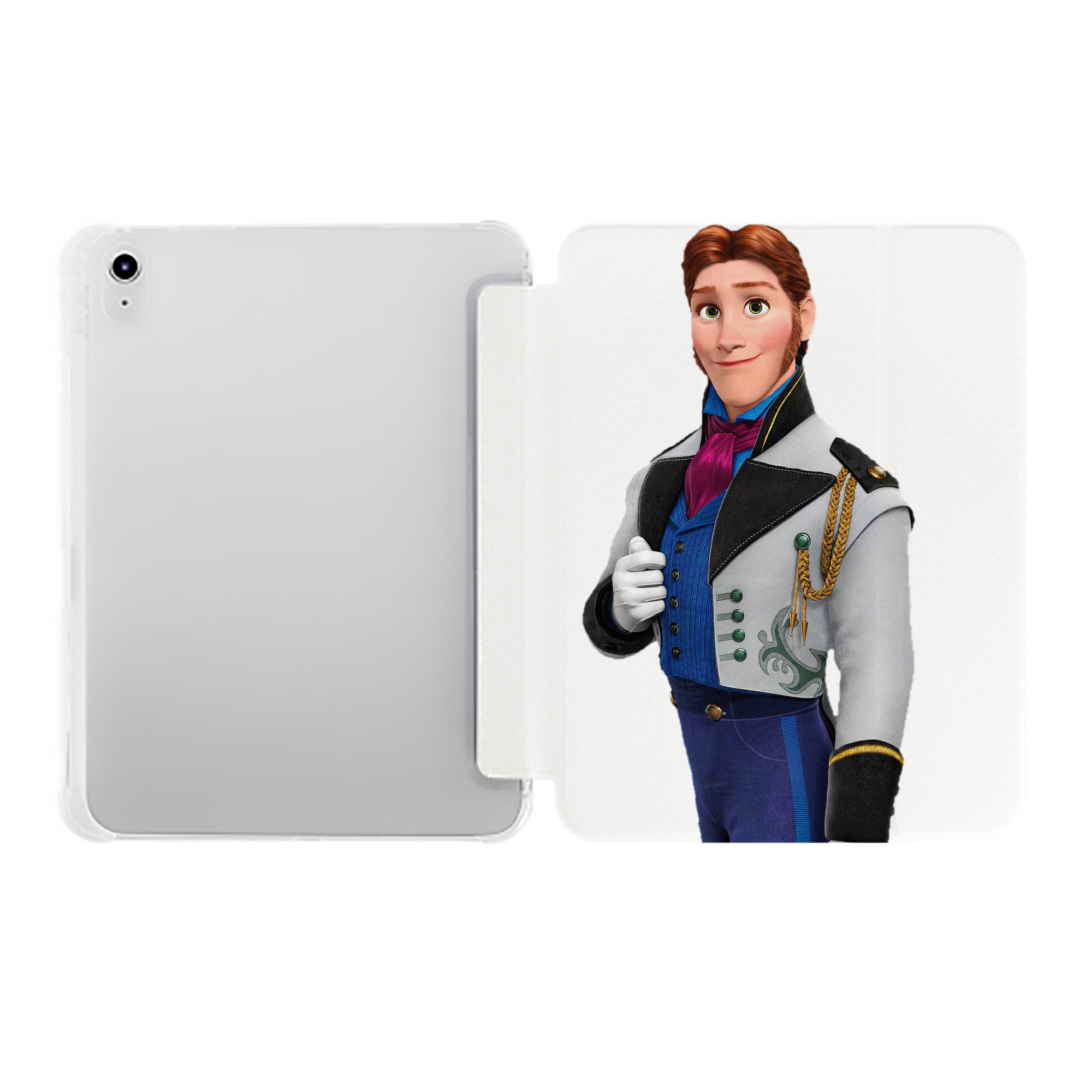 （画像用） アナと雪の女王 アンナ エルサ Frozen Anna Elsa IPad ケース ペン収納付き 三つ折りスタンド PUレザー×シリコン 対応機種9.5/10.5/10.9インチ